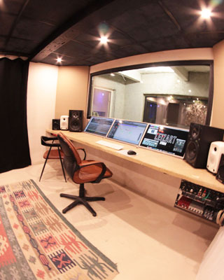 Régie d'un studio d'enregistrement