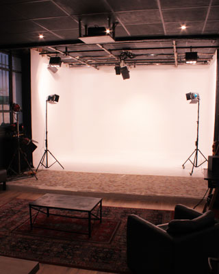 studio video fond blanc